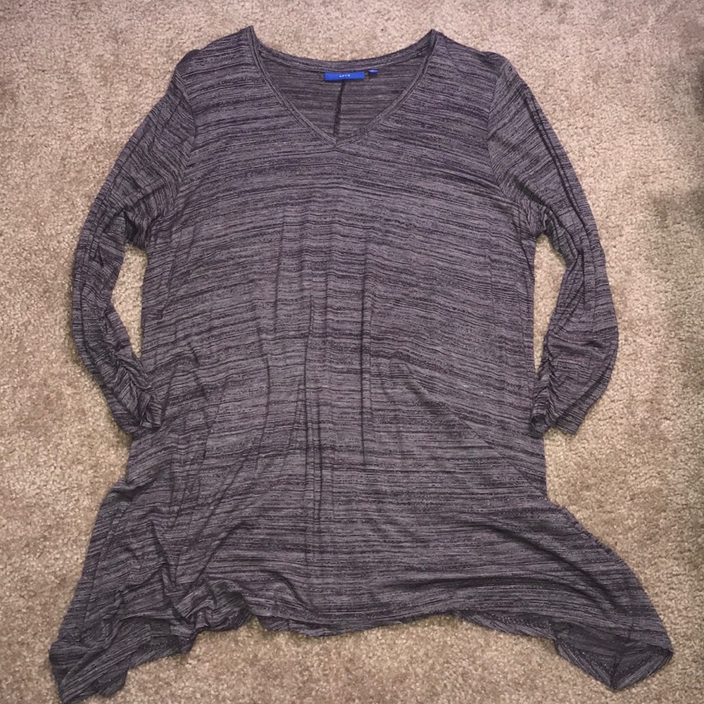 Purple tiny striped t-shirt